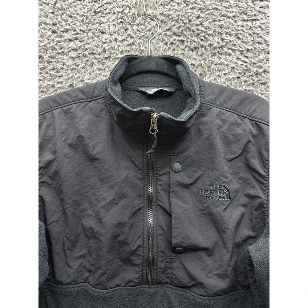 The North Face Half‎ Zip Fleece Mock Neck Pullover Jacket Black Mens Size M